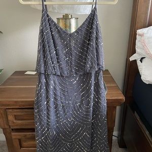 Adrianna Papell Beaded Blouson Dress